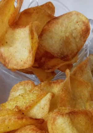 عکسی از دستور چیپس خانگی