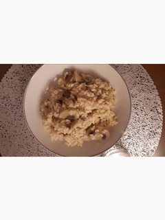 Una foto de Risotto de champiñones