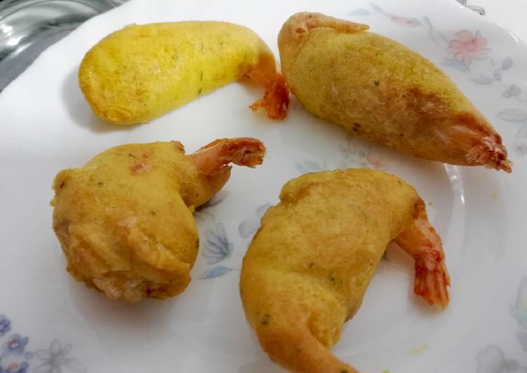 Caballitos (gambas a la gabardina)