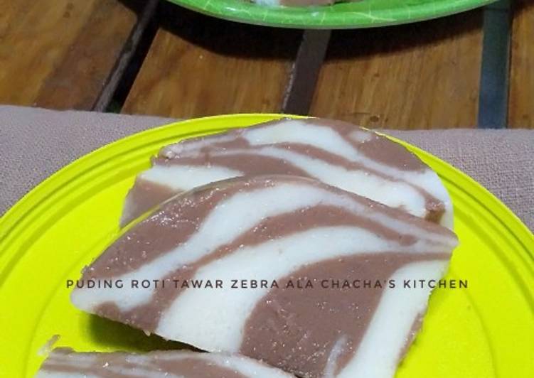 Puding Roti Tawar Zebra