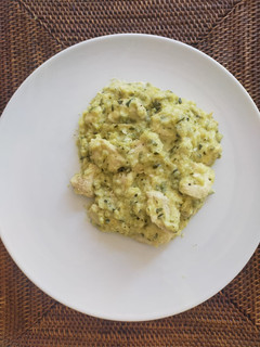 Una foto de Pollo con salsa de calabacín y mostaza usando Clickchef
