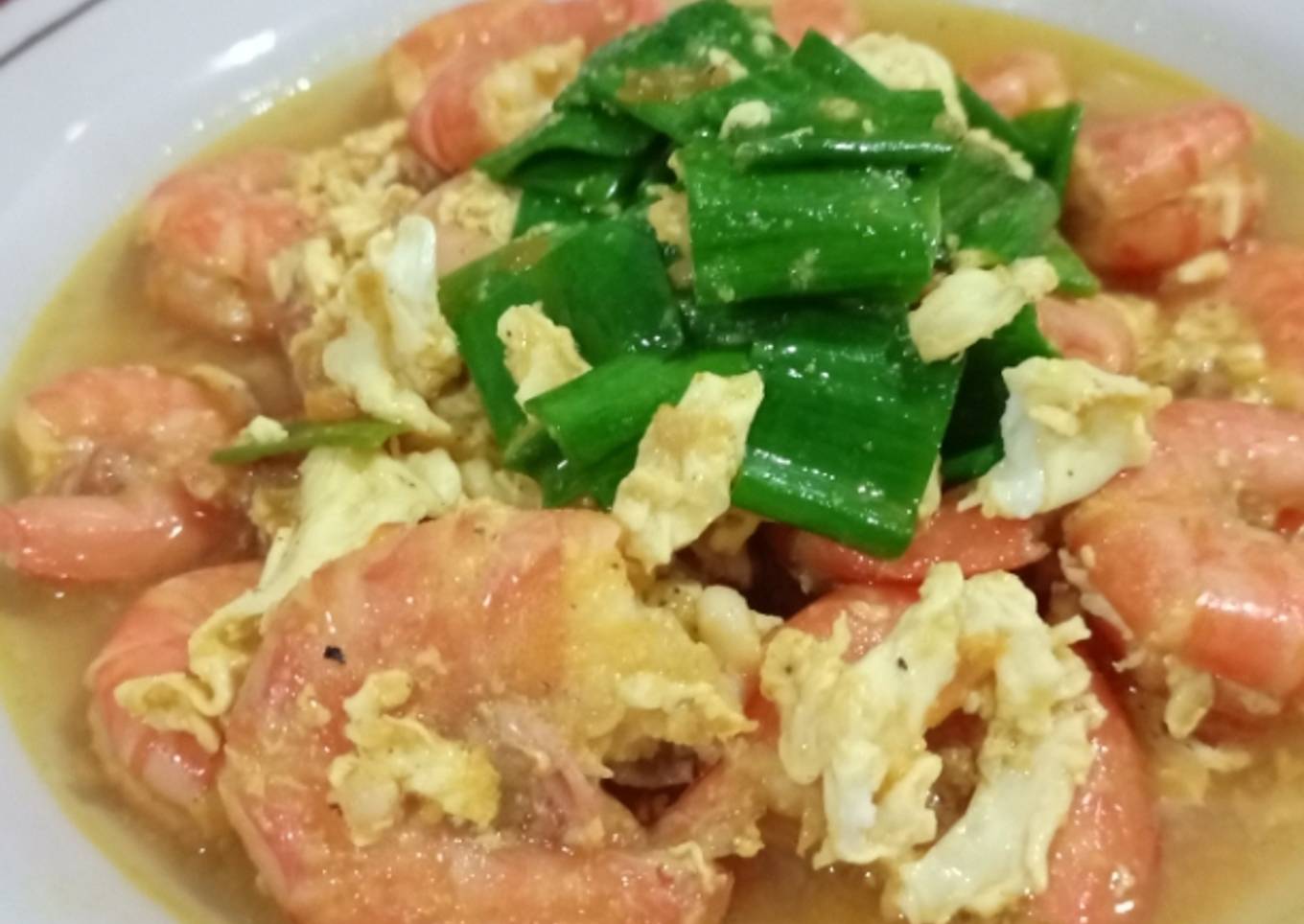 38. Udang Kuah Putih Telur