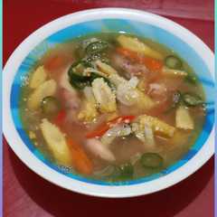 รูปของ Tumis cumi asin cabe hijau dan jagung