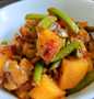 Easy Way Make Recipe Stir Fry beans, potatoes and tomatoes in caramelized onions that is Awesome, Can Spoil the Tongue}