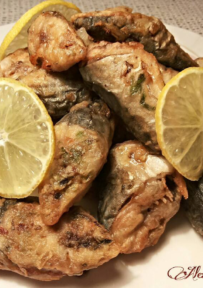 Una foto de Caballitas en adobo al limon