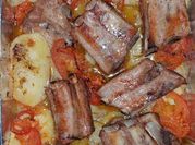 Una foto de costillar de cerdo
