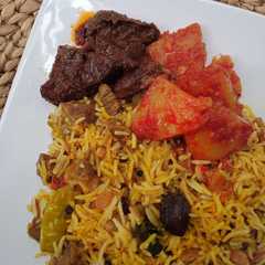A picture of Nasi Biryani india.