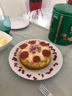 Una foto de Tortilla española a lo cubano