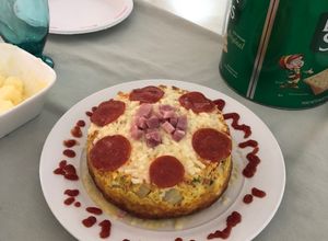 Una foto de Tortilla española a lo cubano