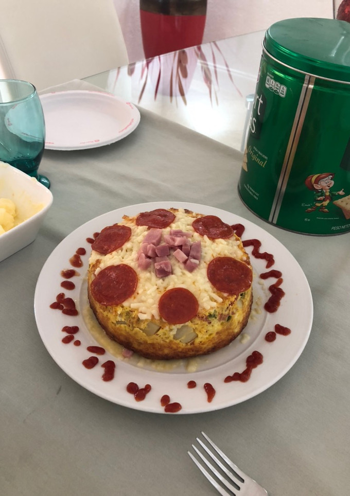 Una foto de Tortilla española a lo cubano