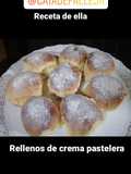 Bollos caseros de crema pastelera