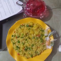 Masala veg khichdi A picture of Masala veg khichdi.