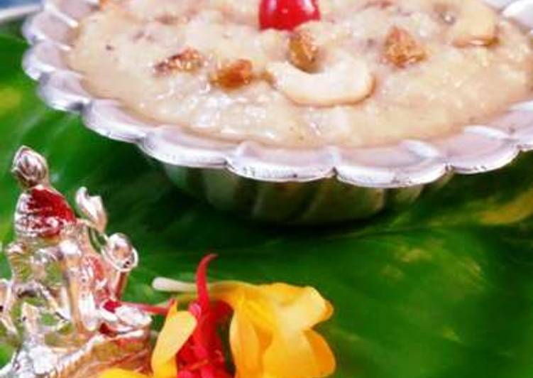 Kobbari Korra Biyyam Payasam/ Coconut and Foxtail Millet Porridge