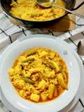 Arroz meloso de sepia y ajos tiernos