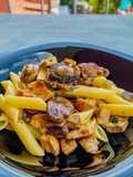 Penne con champignon e pollo
