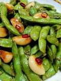 Spicy Garlic Sautéed Edamame