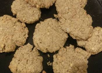 How to Recipe Tasty Eggless and flourless oat and peanut butter cookies
