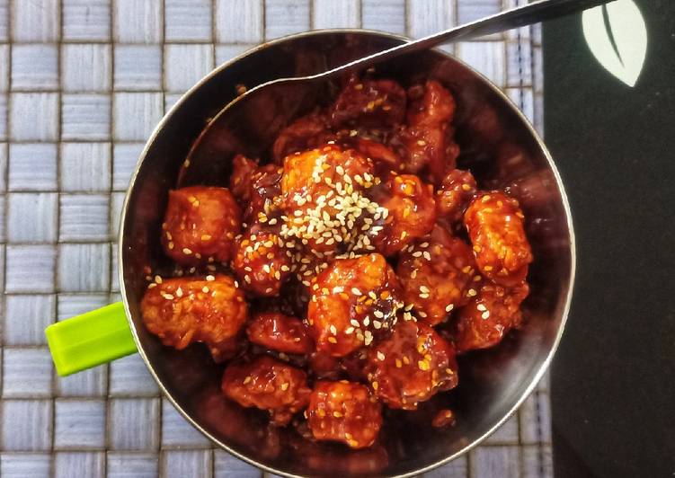Resep Korean Garlic Honey Chicken, Lezat Sekali