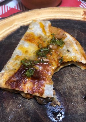 Una foto de Quesadilla de soychorizo