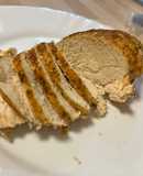 Affettato di pollo speziato in friggitrice