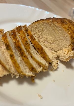 Foto di Affettato di pollo speziato in friggitrice
