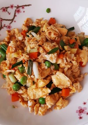 Foto resep #624 scramble egg mixed veggies