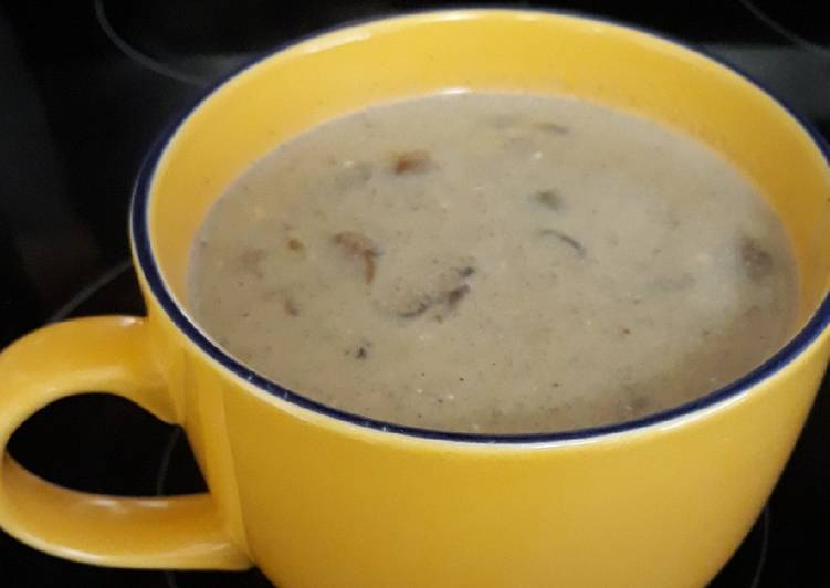 Recipe of Super Quick Blue Mushroom Soup
