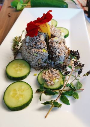 Fermentierte 🌻Sonnenblumenkerne Kräuterkäsetörtchen Rezepthauptbild