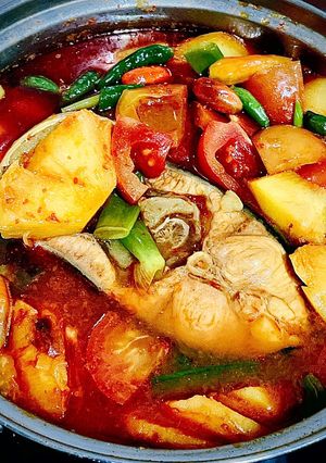 Foto resep Pindang Ikan Patin Kuah Nanas Khas Palembang 👍🏼
