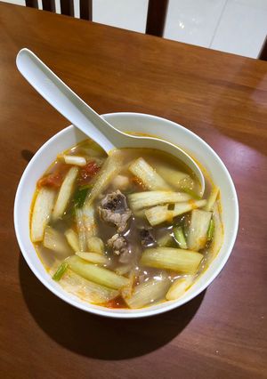 Hình của món Canh sườn bạc bà.