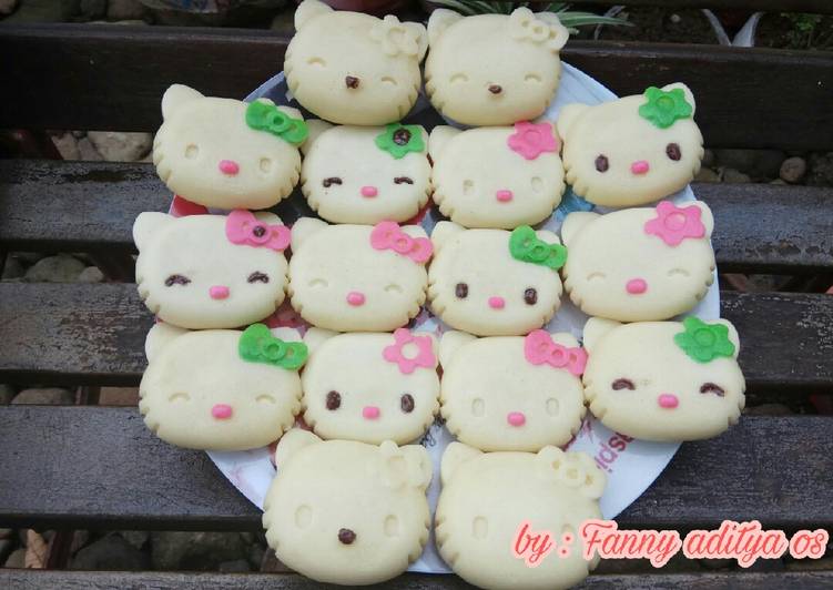 Resep: Bolu kukus Hello Kitty yang Renyah