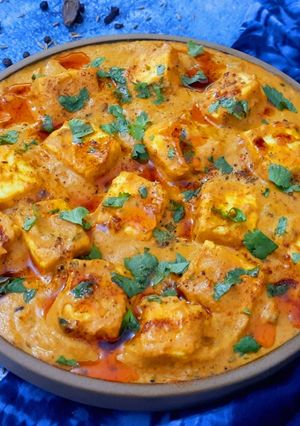 A picture of No-Onion No-Garlic Paneer Butter Masala (Nut-Free).