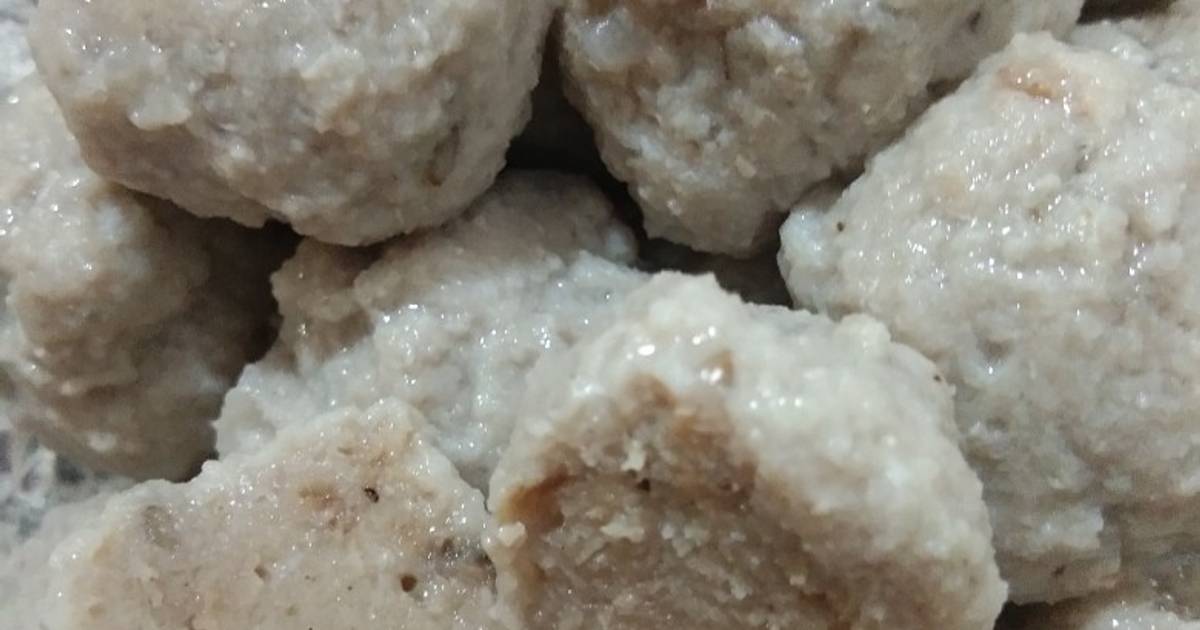  Resep  Bakso  Sapi  Blender  kenyal  Empuk oleh Qurratu Aini 