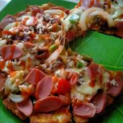รูปของ Pizza roti tawar Maknyuss