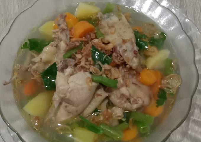 Resep Sup Ayam Kampung Oleh Veronica Wistati Cookpad