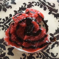 A picture of Strawberry sorbet 🍓.