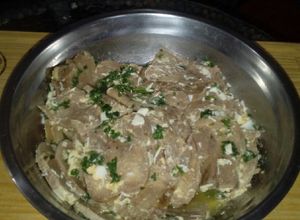 Una foto de Lengua a la vinagreta