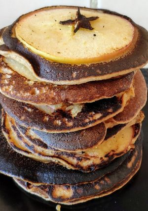 Une photo de Pancakes aux pommes (vegan)