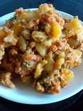 Picadillo de papa con chorizo