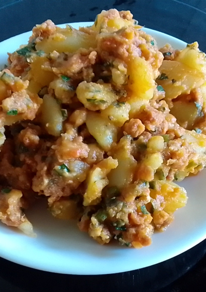 Una foto de Picadillo de papa con chorizo