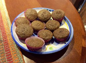 Una foto de Muffins de chocolate y café sin gluten ni lácteos