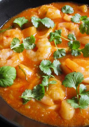 A picture of Seafood With Sweet Chilli Sauce.