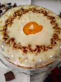 Torta de cumpleaños con dulce de leche y choco blanco de Paula😋