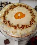 Torta de cumpleaños con dulce de leche y choco blanco de Paula😋