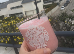 Foto principal de Sorbete de fresa y plátano🍓🍌