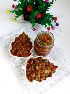 عکسی از دستور ترشی بادمجان مخلوط