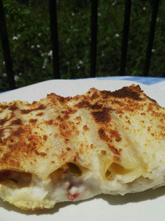 Una foto de Canelones de soja texturizada y verduras