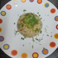 A picture of Vegetable Upma.
