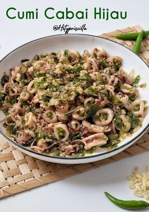 Foto resep Cumi Cabai Hijau