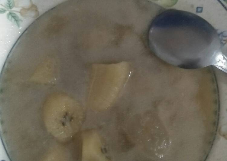 Kolak pisang,kolangkaling with roti tawar#bikinramadanberkesan